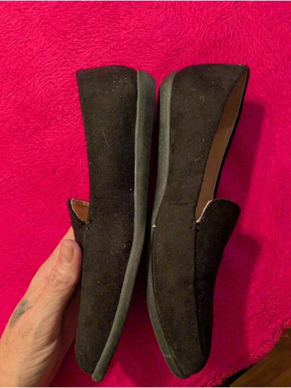 Cliffs by White Mountain Mint Black Flats Loafers Womens 8.5 M Comfort Shoes